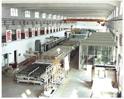 Magnetron sputtering line for aluminum mirror coating