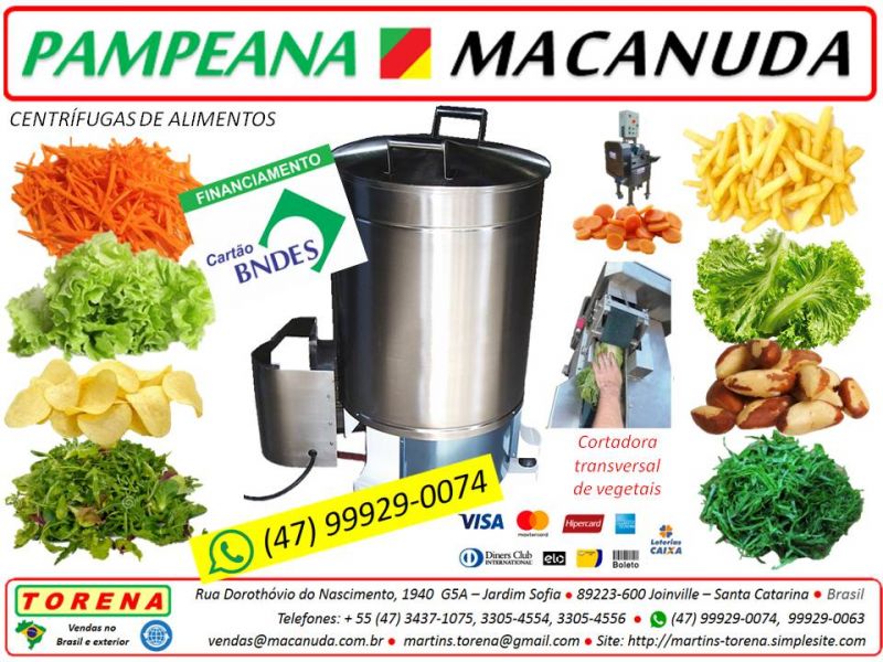Pampeana Macanuda a máquina profissional de fatiar cenouras