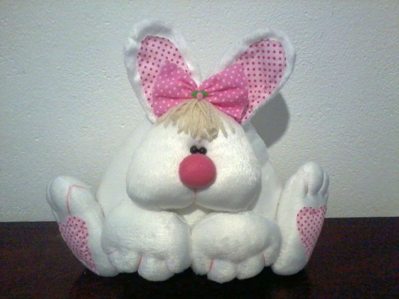 Coelhos de Páscoa em Feltro Vários Modelos Tam. Grande Dadimel Presentes