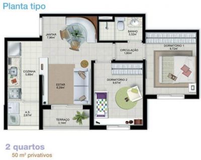 Apartamento 2 Quartos IMBATÍVEL Colina de Piatã Salvador BA