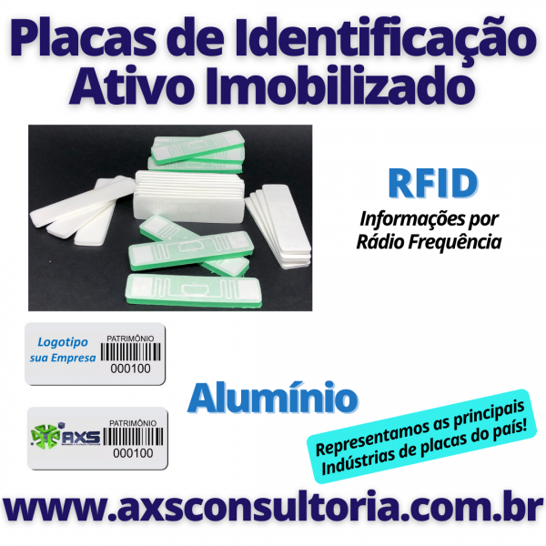 O Maior Representante de Placas de Identificação de Ativo Imobilizado – Ativo Fixo