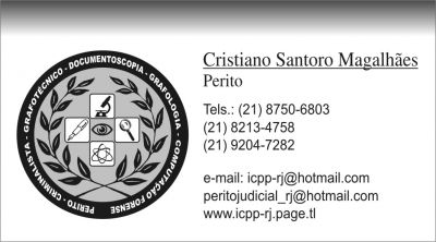 PERITO GRAFOTÉCNICO CRISTIANO SANTORO MAGALHÃES E OUTRAS PERICIAS RELACIONADAS
