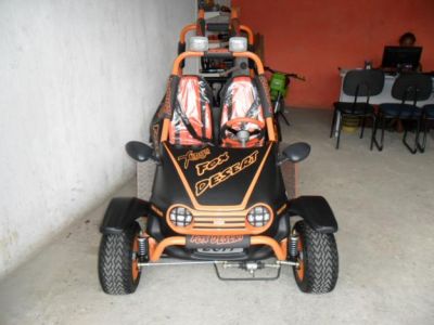 Mini Buggy Fox desert Preto Fosco e Laranja