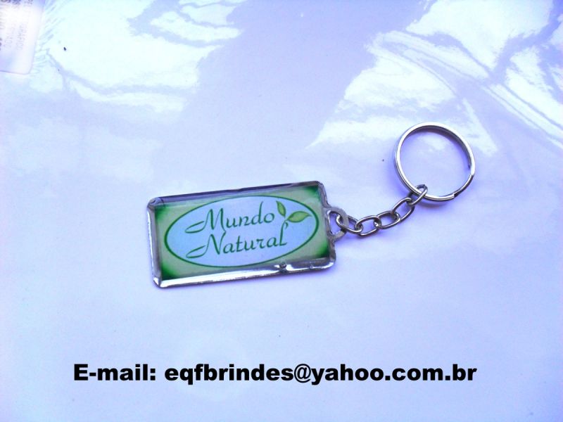 Chaveiro Metálico Resinado Placa Tipo 12