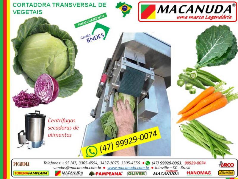 Cortadora Industrial Para Vegetais Folhosos Marca MACANUDA