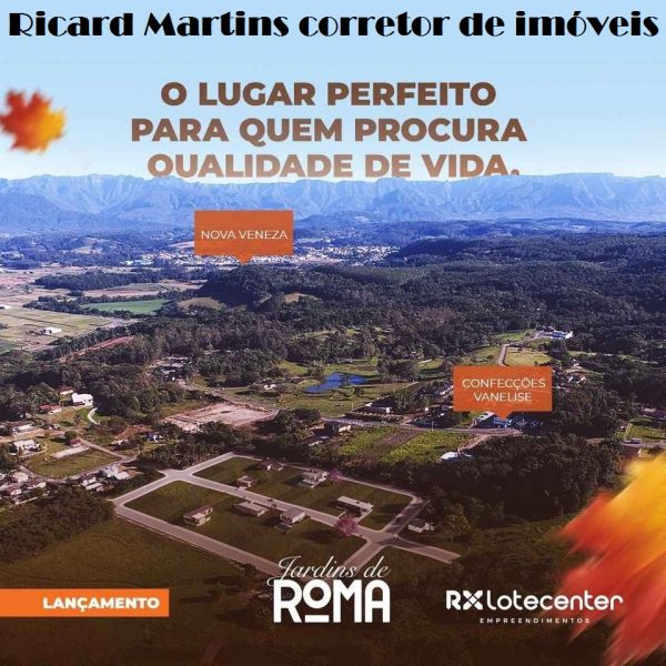 Jardins de Roma Nova Veneza Caravaggio terreno venda