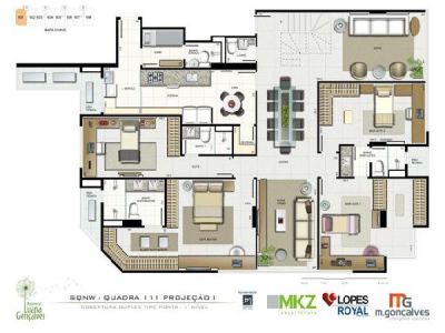 LUANA GONÇALVES - Cobertura Duplex 4 quartos 360,58m² no Noroeste