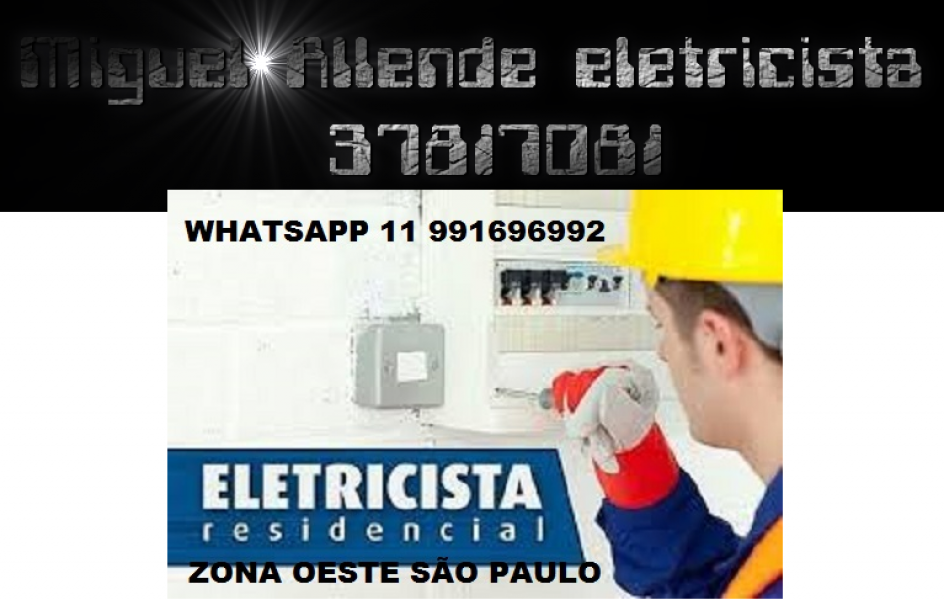 Eletricista em Butantã,Bom Retiro,Bela Vista 