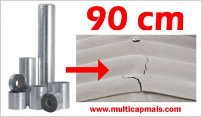 Fita multiuso – manta asfaltica aluminizada – 90 cm x 10 metros - BA
