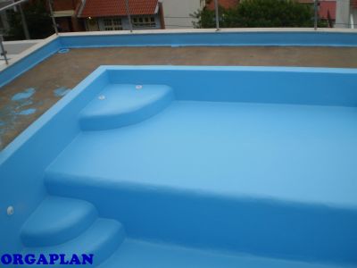 Impermeabilização e Revestimento em Fibra de Vidro.