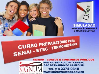 Curso preparatório para escolas técnicas no abc