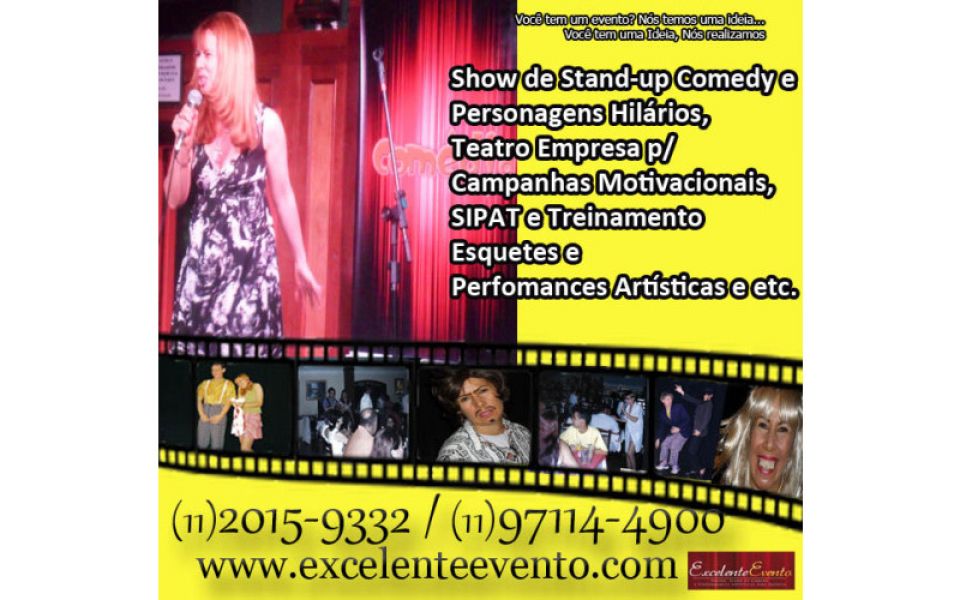 Eventos Empresariais: Festas, Performances, Teatro, Stand-up