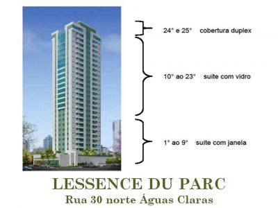 COBERTURA DUPLEX 4 QUARTOS EMÁGUAS CLARAS-LESSENCE DU PARC