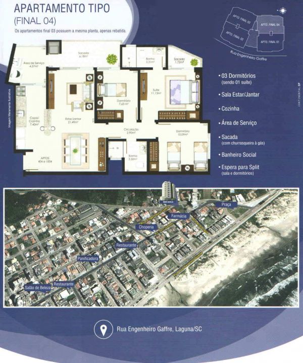 Residencial Mar Avola-praia do Mar Grosso em Laguna.