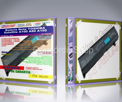 6 Cell-bateria Not Toshiba Satelélite A100 A80 A105 Pa3399u-1bas