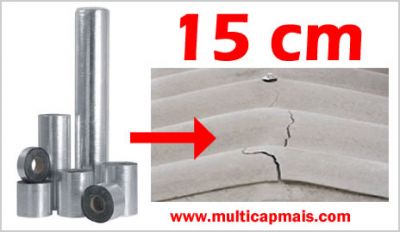 Fita multiuso – manta asfaltica aluminizada - 15 cm x 10 metros - BA