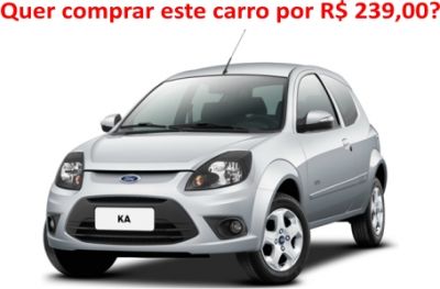 Quer comprar um carro zero por 239 reais?