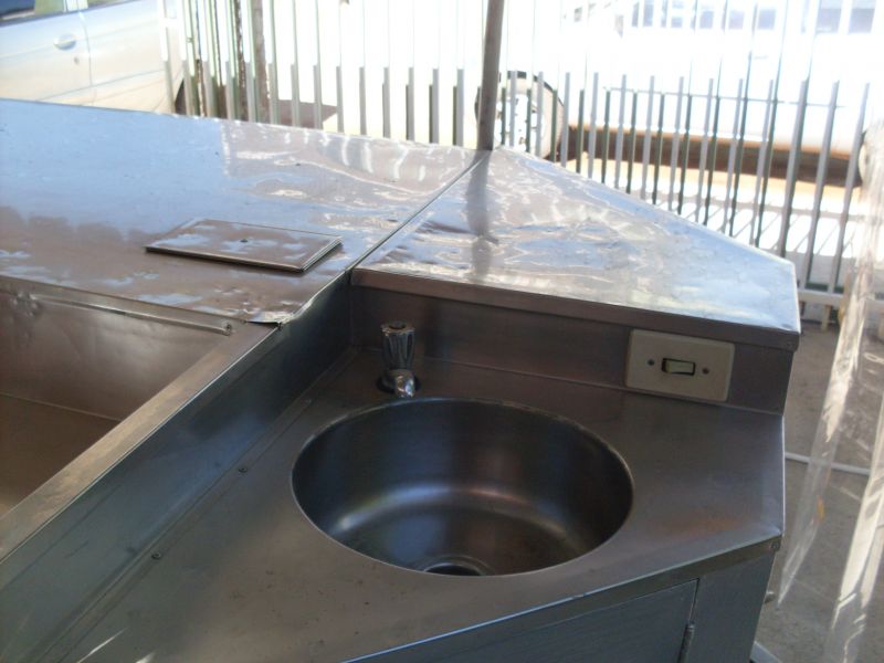 Carrinho para lanches quentes e frios