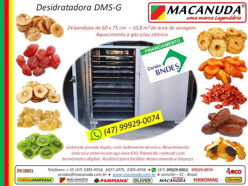 Máquina industrial para secar frutas MACANUDA