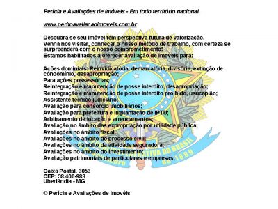 pericias e avaliaçoes de imóveis rurais e urbanos