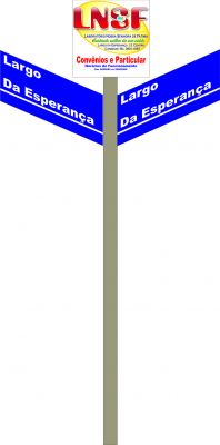 Placas oara Identificação de Ruas