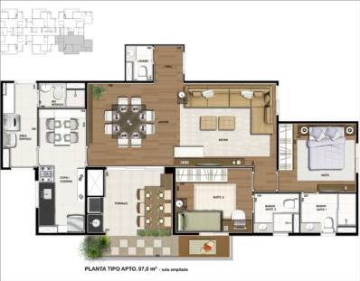 Vendo Apto no Bom Retiro / 66m² / Central Life