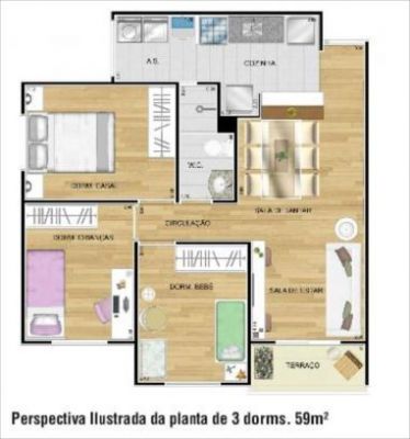 Reserva Jardim Botânico Apto de 46 m² a 110 m²  1 vaga Vila Moraes