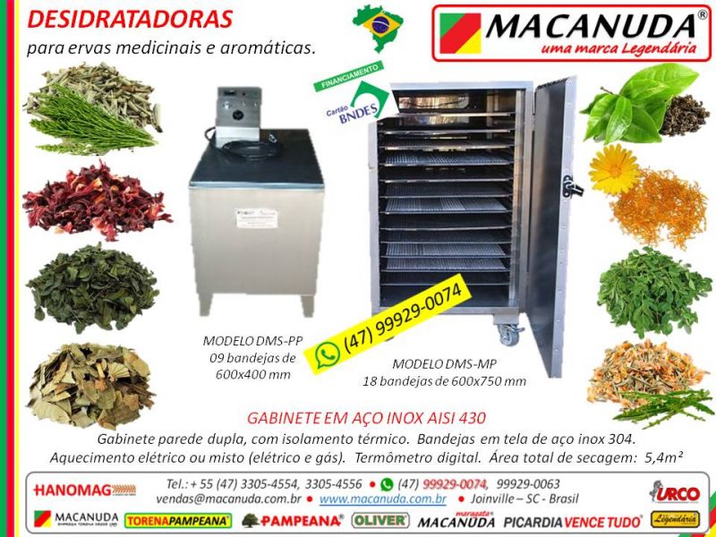 Produzir farinha de ora pro nobis, máquinas Oliver