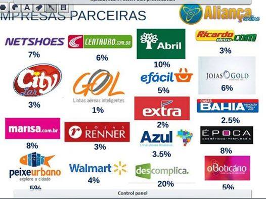 Seja um representante Aliança Online Trata-se de uma empresa que atua no segmento de e-commerce!!!