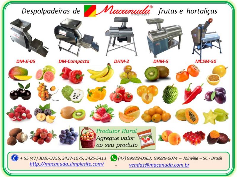 Despolpadeira de maracujá com cortador Macanuda