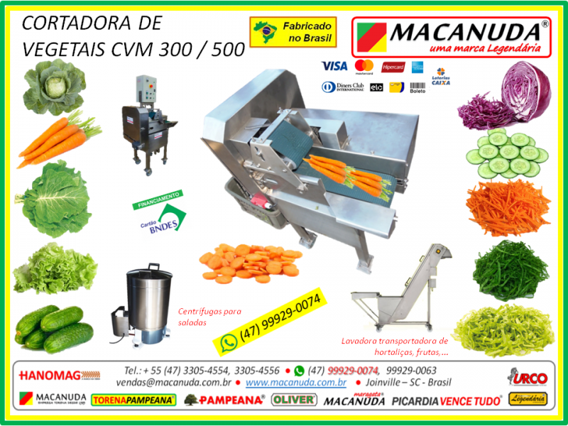 Máquina Fatiadora Industrial de Quiabo Marca MACANUDA