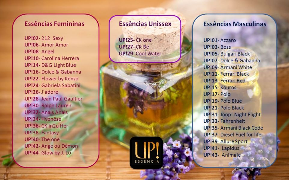 Perfumes importados Up1 essência