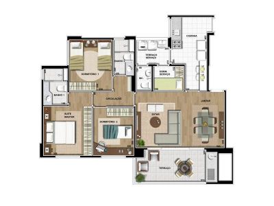 Vendo Apto no JARDIM LEOPOLDINA / 96m² / Av. Mofarrej