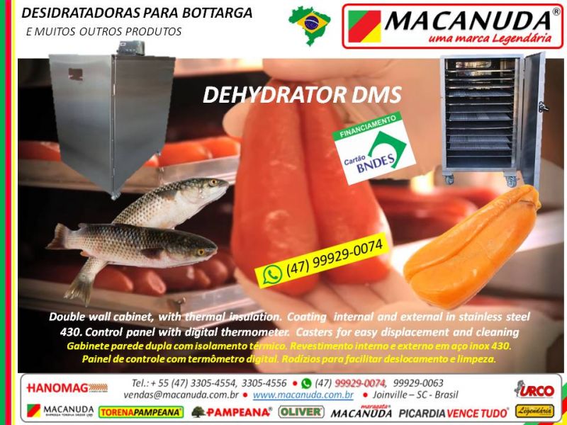 MÁQUINA Industrial para secar CENOURA marca MACANUDA