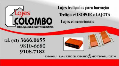 Lajes Colombo - Treliçados e Convencionais