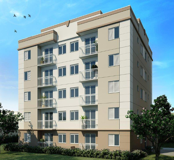 Bonsucesso, minha casa minha vida apartamento 25 com sacada e lazer completo.