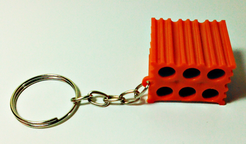 Chaveiro Tijolinho Tijolo Bloco Construção Igreja