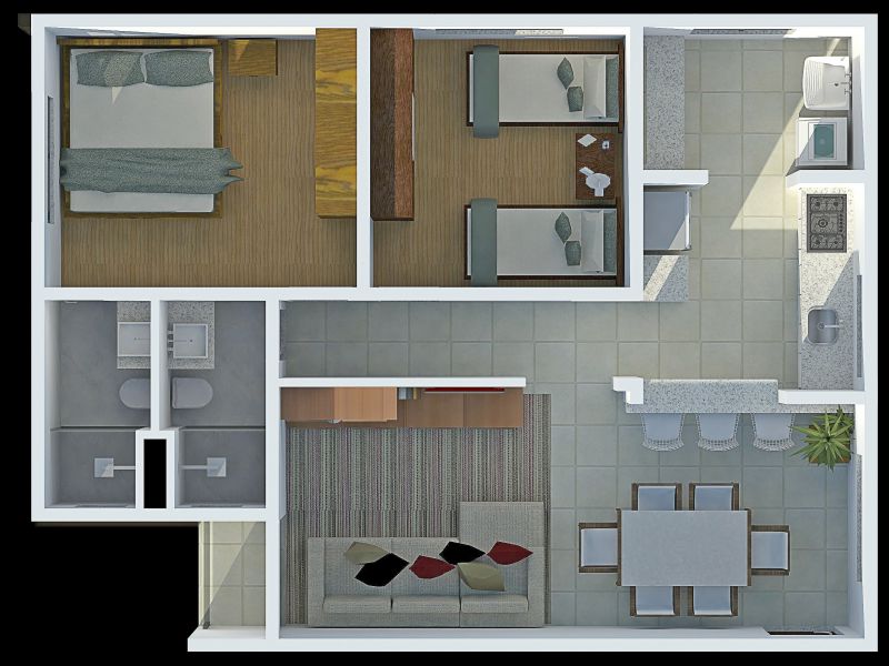 Apartamentos novos 2 quartos 2 vagas, no Jardim das Piteiras, prontos para morar