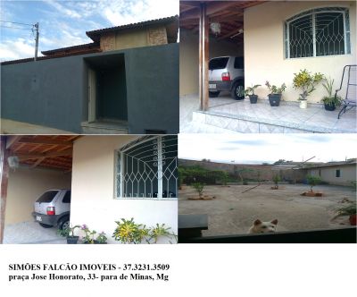 casa 3 quartos com quintal em Para de Minas, MG