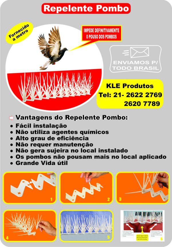 Repelente espanta pombos