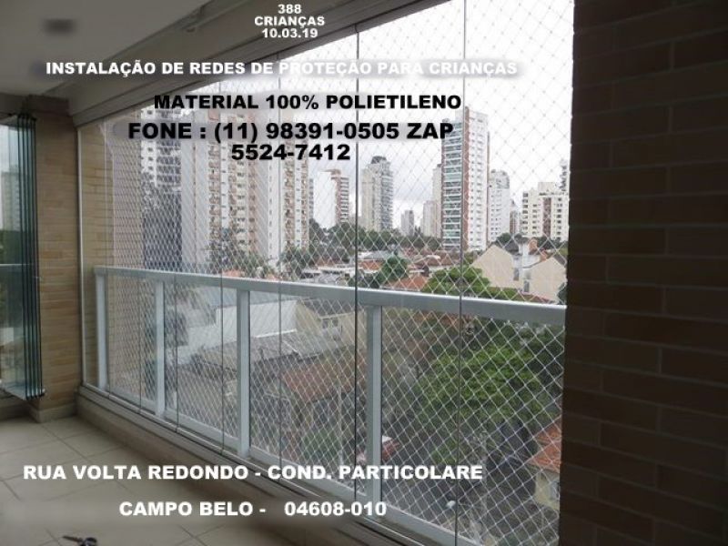 Telas de Proteção no Campo Belo, Condominio Particolare, (11) 98391-0505 zap 