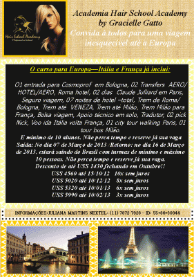 Curso para Cabeleireiros e Maquiadores