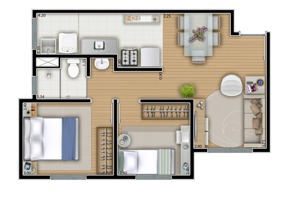 Apartamento no Programa Minha Casa Minha Vida