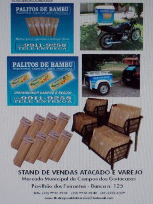 REI DOS PALITOS - Distribuidor de Palitos de Bambú p/ Churrascos e Crepes