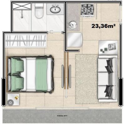PARK PREMIUM RESORT RESIDENCE - Apto 23,36m²