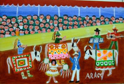 ARTE NAIF BRASILEIRA DE ARACY A VENDA COM AJUR SP 