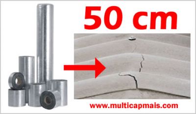 Fita multiuso – manta asfaltica aluminizada - 50 cm x 10 metros - BA