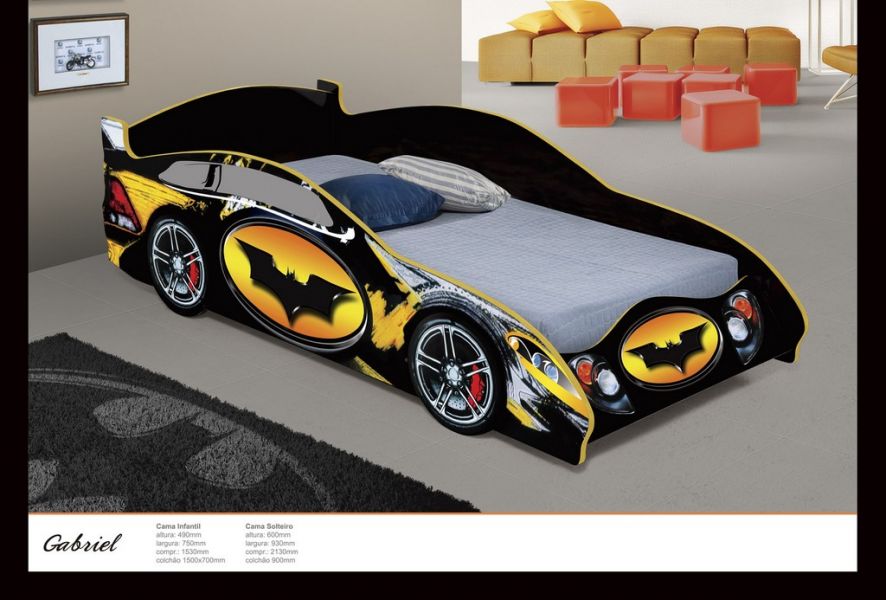 Cama Carro Infantil Batman Criança Carros Ler Anuncio