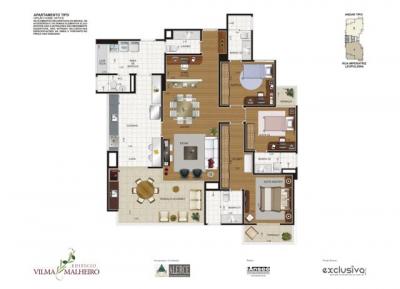 Lançamento Nova Petrópolis - Apartamentos com 03 suítes - 145m² 