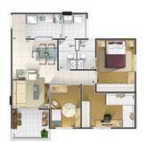 2 ou 3 dorms - Ultimas Unidades